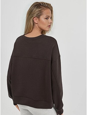 Sudadera de cuello redondo de corte relajado busem