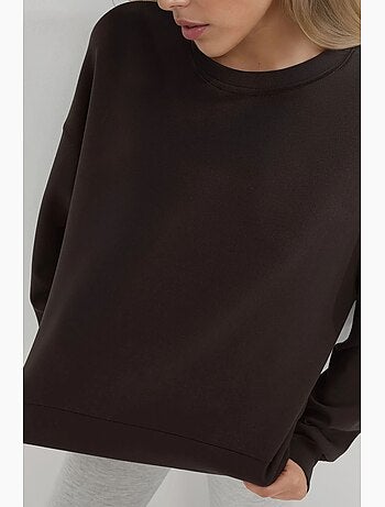 Sudadera de cuello redondo de corte relajado busem