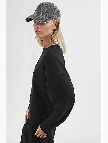 Sudadera de cuello redondo de corte relajado busem