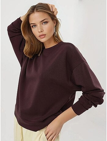 Sudadera de cuello redondo de corte relajado busem