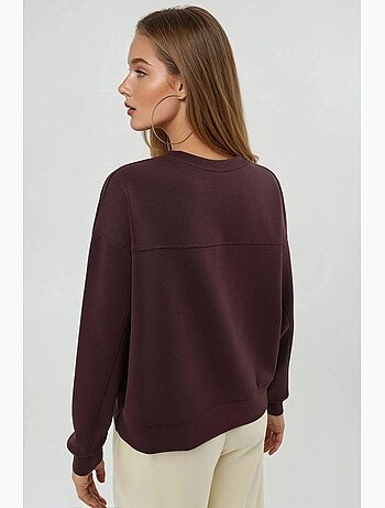 Sudadera de cuello redondo de corte relajado busem