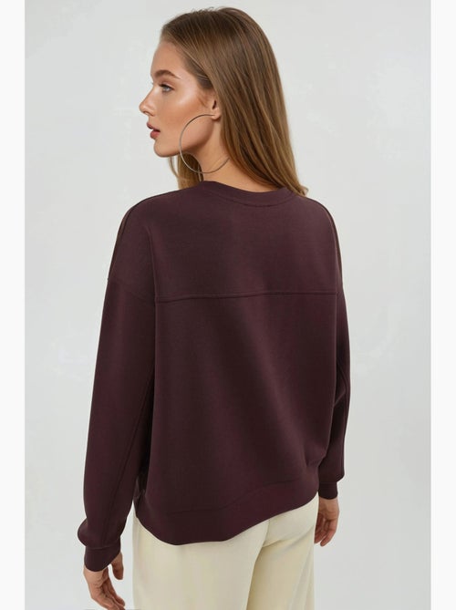 Sudadera de cuello redondo de corte relajado busem - Kiabi