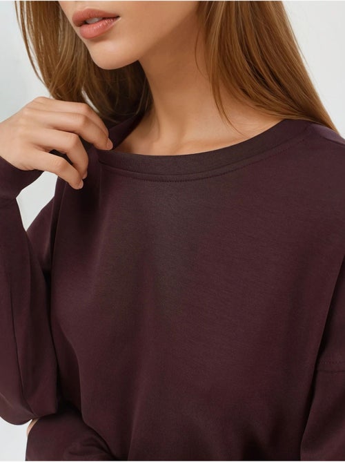 Sudadera de cuello redondo de corte relajado busem - Kiabi