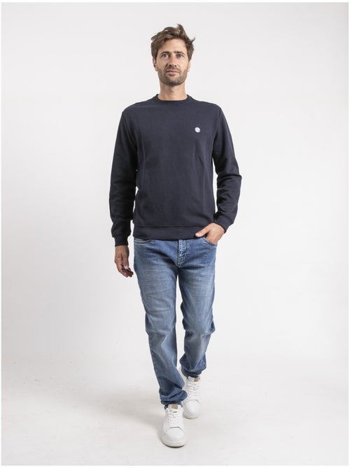 Sudadera de cuello redondo de puro algodón WIDALGO - Kiabi