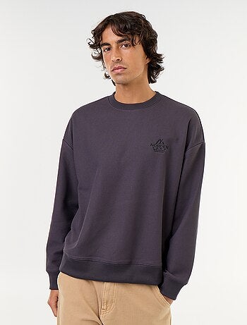 Sudadera de cuello redondo de tejido piqué
