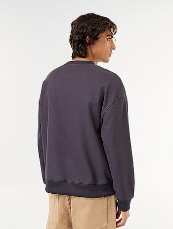 Sudadera de cuello redondo de tejido piqué
