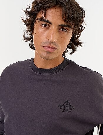 Sudadera de cuello redondo de tejido piqué