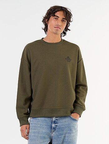 Sudadera de cuello redondo de tejido piqué