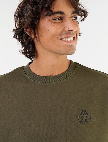 Sudadera de cuello redondo de tejido piqué