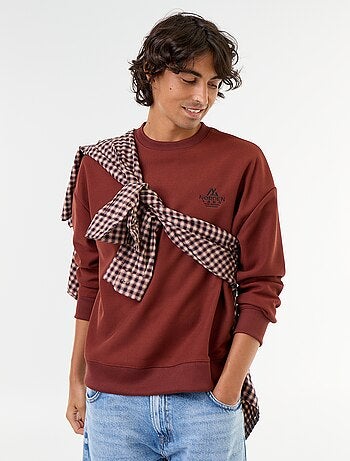 Sudadera de cuello redondo de tejido piqué