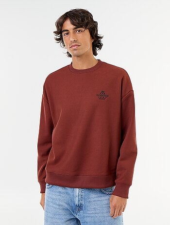 Sudadera de cuello redondo de tejido piqué