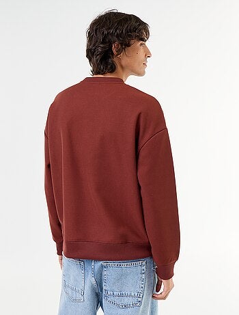 Sudadera de cuello redondo de tejido piqué
