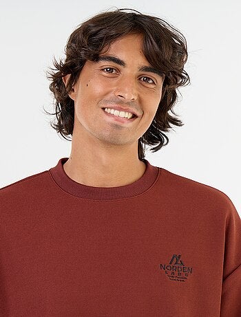 Sudadera de cuello redondo de tejido piqué