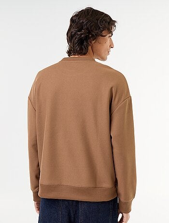 Sudadera de cuello redondo de tejido piqué