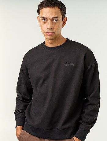 Sudadera de cuello redondo de tejido piqué