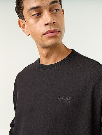 Sudadera de cuello redondo de tejido piqué