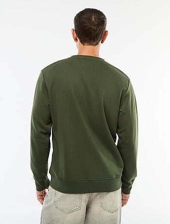 Sudadera de cuello redondo en algodón