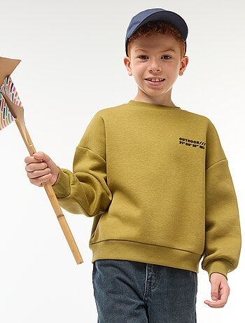 Sudadera de algodón con motivo en la espalda