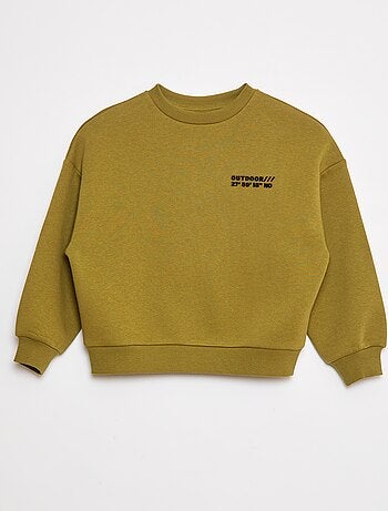 Sudadera de algodón con motivo en la espalda