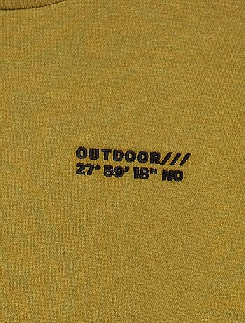 Sudadera de algodón con motivo en la espalda