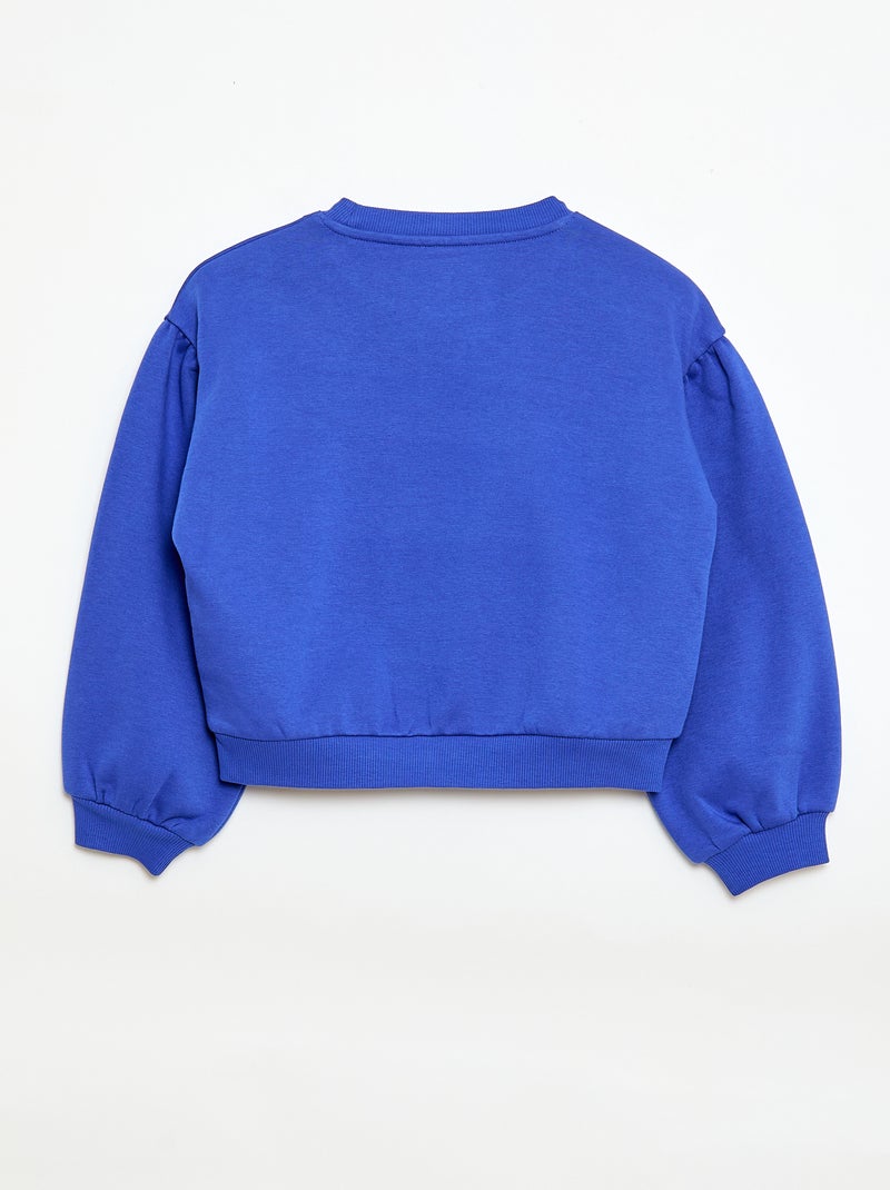 Sudadera de cuello redondo estampada - Grafik Edition Azul - Kiabi