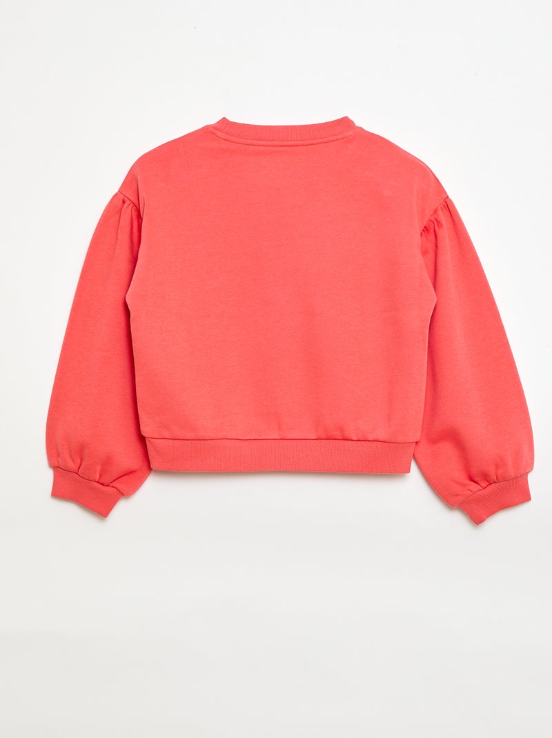 Sudadera de cuello redondo estampada - Grafik Edition Rojo - Kiabi