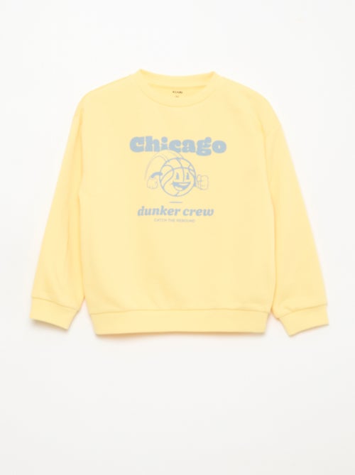 Sudadera de cuello redondo estampada - Kiabi