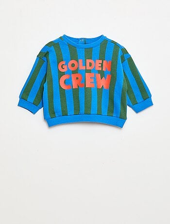 Sudadera de cuello redondo estampada