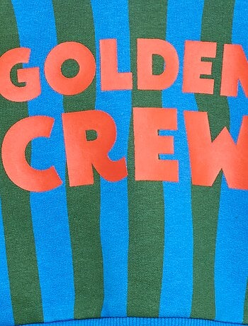 Sudadera de cuello redondo estampada