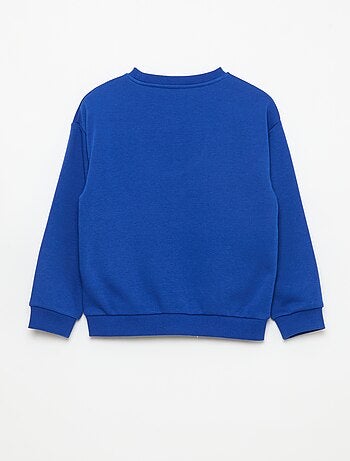 Sudadera de cuello redondo estampada