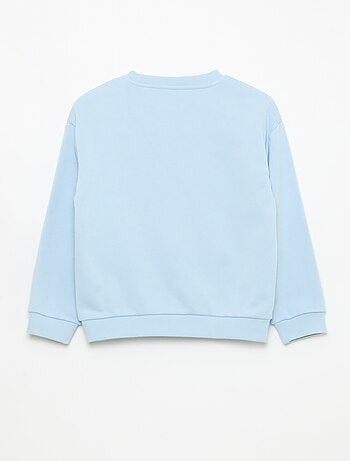 Sudadera de cuello redondo estampada