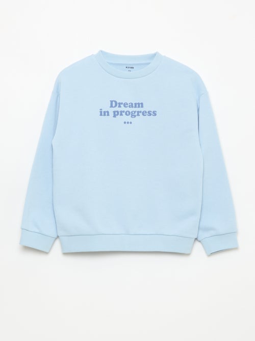 Sudadera de cuello redondo estampada - Kiabi