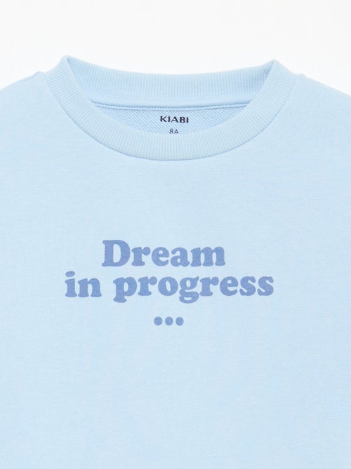 Sudadera de cuello redondo estampada - Kiabi