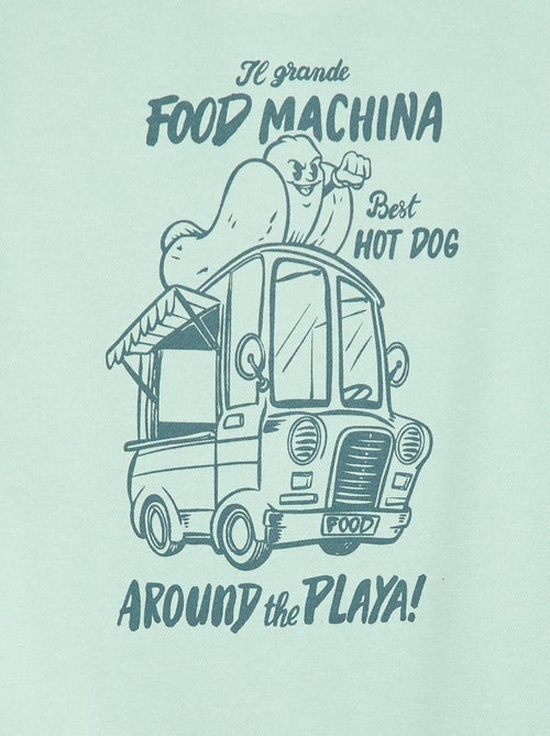 Sudadera de cuello redondo estampada - Kiabi