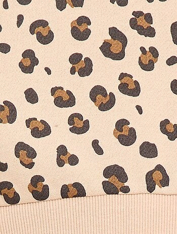 Sudadera de cuello redondo estampada