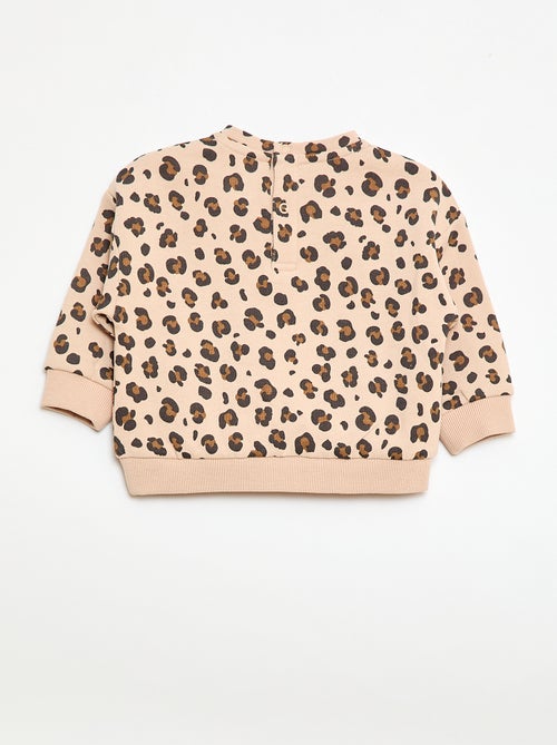 Sudadera de cuello redondo estampada - Kiabi