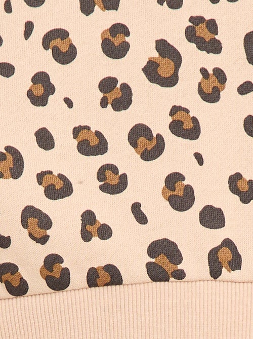 Sudadera de cuello redondo estampada - Kiabi