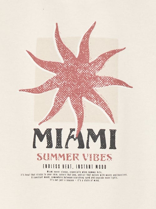 Sudadera de cuello redondo estampada - Kiabi