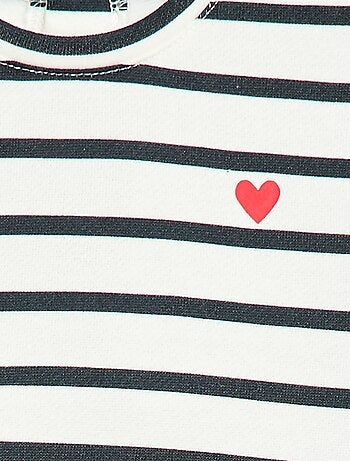 Sudadera de cuello redondo estampada