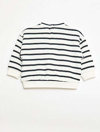 Sudadera de cuello redondo estampada