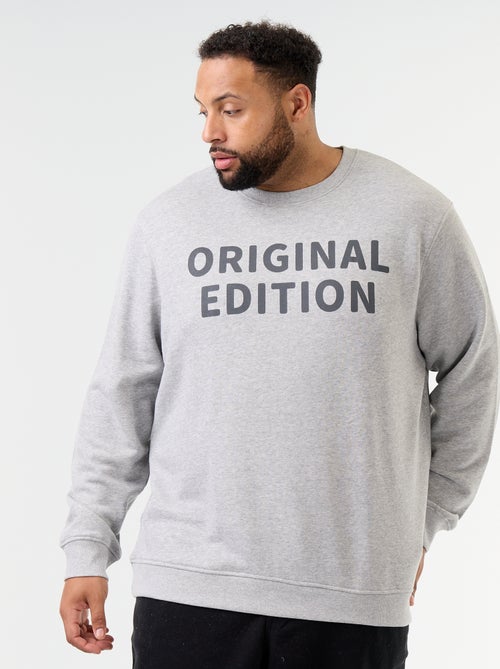 Sudadera de cuello redondo estampada 'Original Edition' - Kiabi