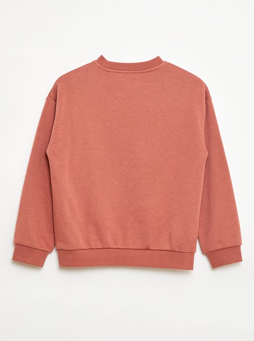 Sudadera de cuello redondo estampada - Kiabi