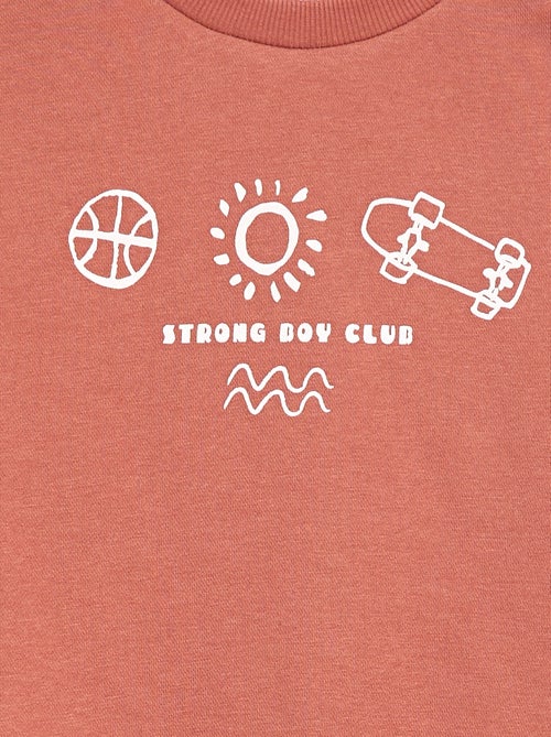 Sudadera de cuello redondo estampada - Kiabi