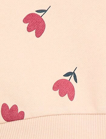 Sudadera de cuello redondo estampada