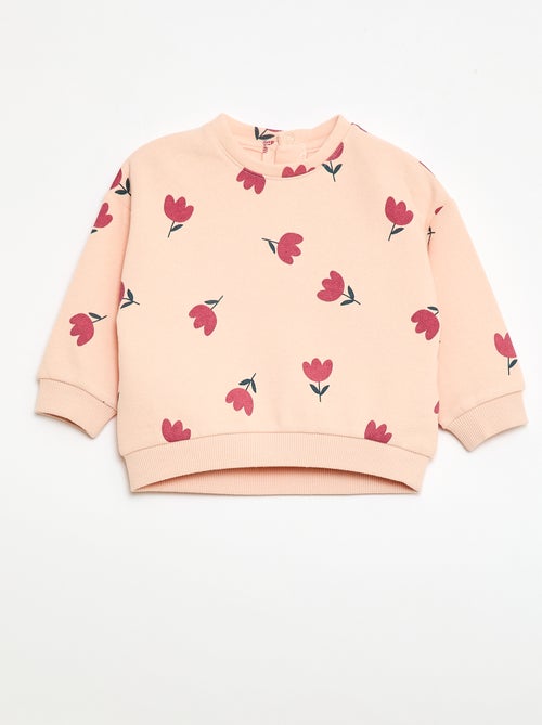 Sudadera de cuello redondo estampada - Kiabi