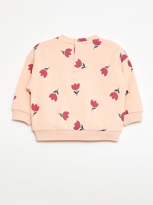 Sudadera de cuello redondo estampada - Kiabi