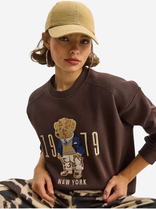 Sudadera de cuello redondo estampada y corte relajado lucci - Kiabi Sudadera de cuello redondo estampada y corte relajado lucci - Kiabi