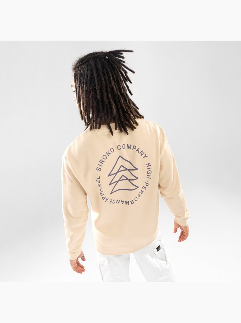 Sudadera de cuello redondo hombre lifestyle hombre stream Beige - Kiabi