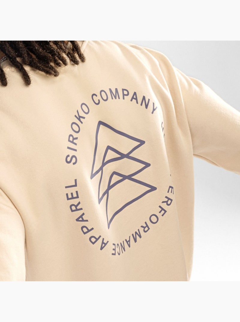 Sudadera de cuello redondo hombre lifestyle hombre stream Beige - Kiabi