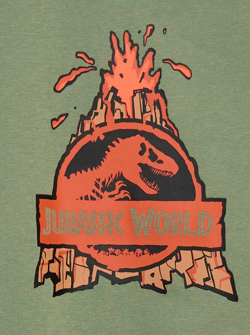 Sudadera de cuello redondo 'Jurassic World' Verde - Kiabi